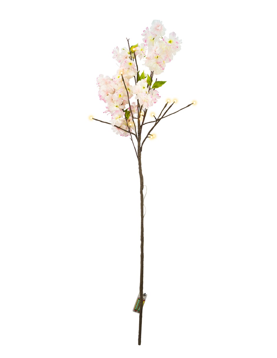 4 RAMAS LUZ LED FLOR DE CEREZO ROSA FUE 120CM 16LED
