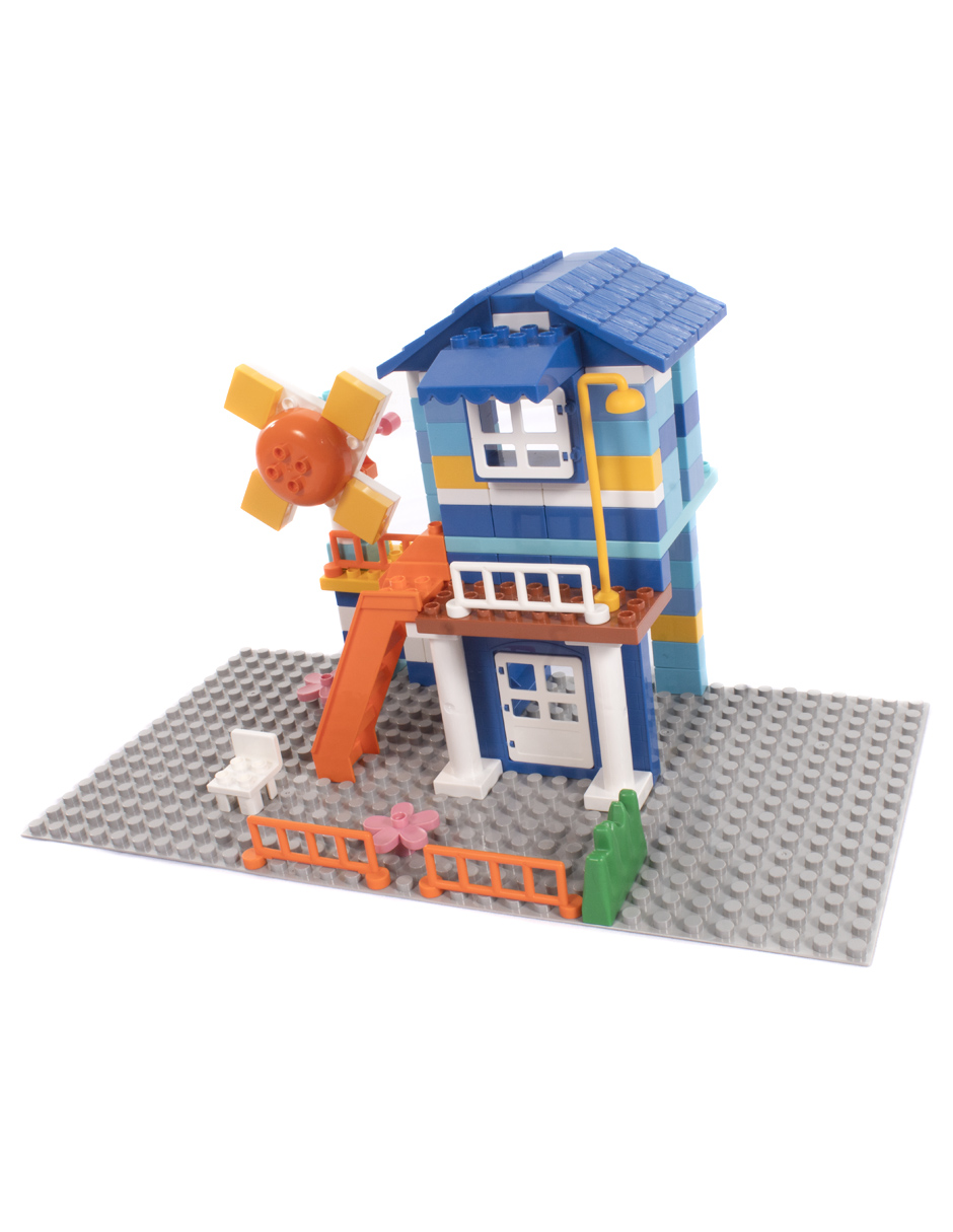 SET BLOQUES PARA ARMAR CASITA 140PZS