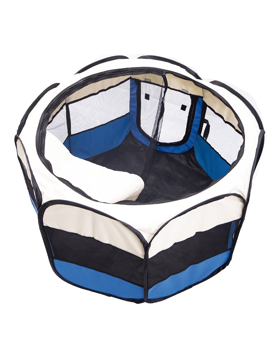 KIT CARPA AZUL Y CAMA PARA MASCOTA