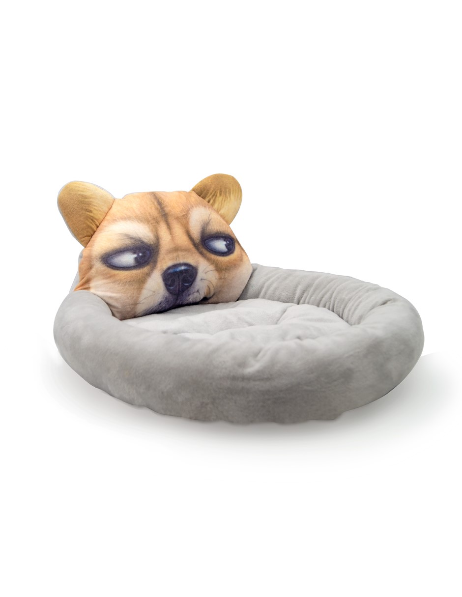 COJIN CHICO GRIS CAMA PARA MASCOTA