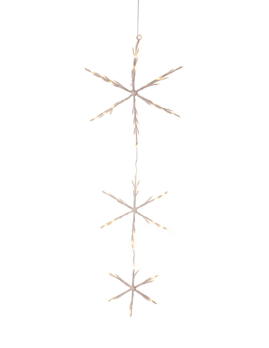 TIRA CON COPOS DE NIEVE 145CM 40/30/20LED