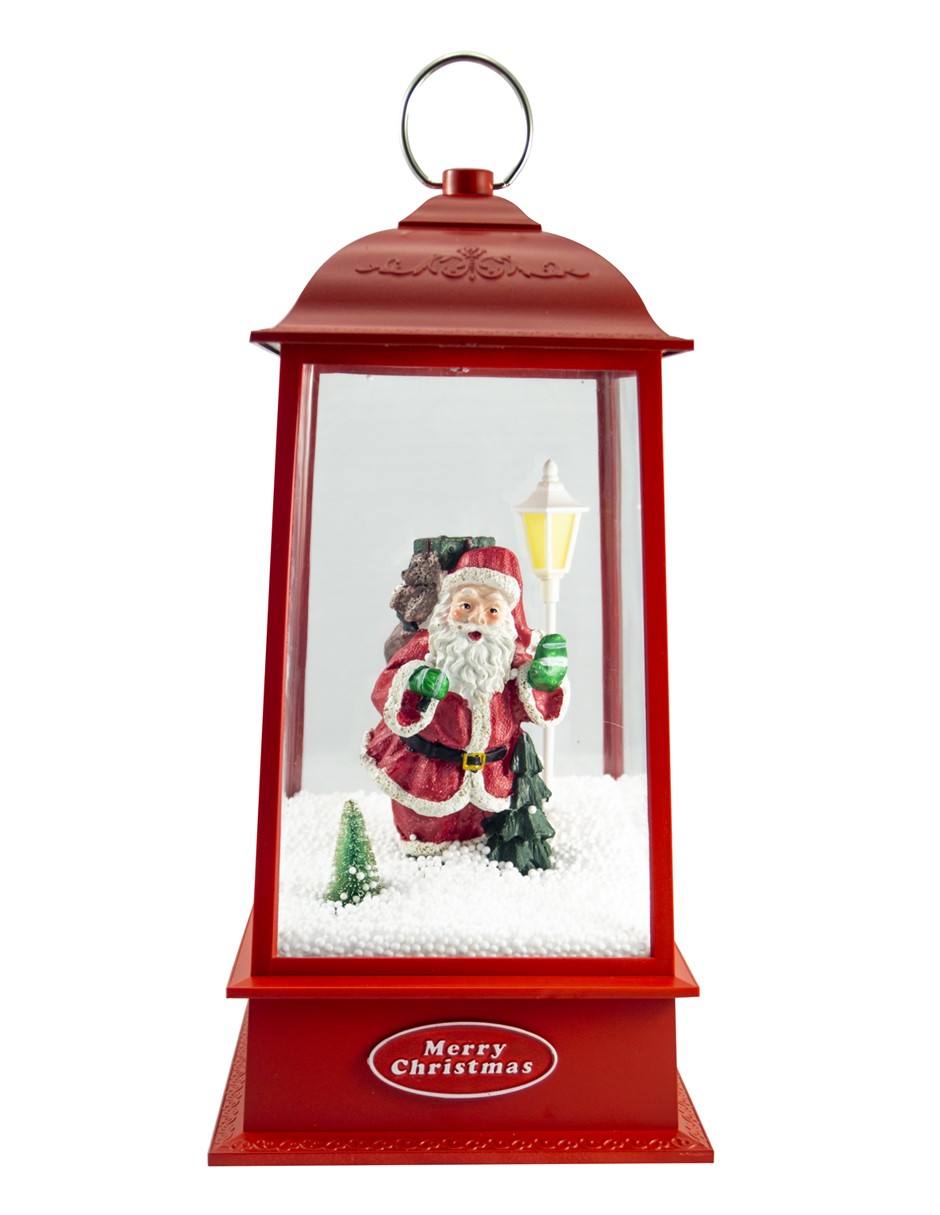 FAROL MUSICAL SANTA ROJO LUCES LED