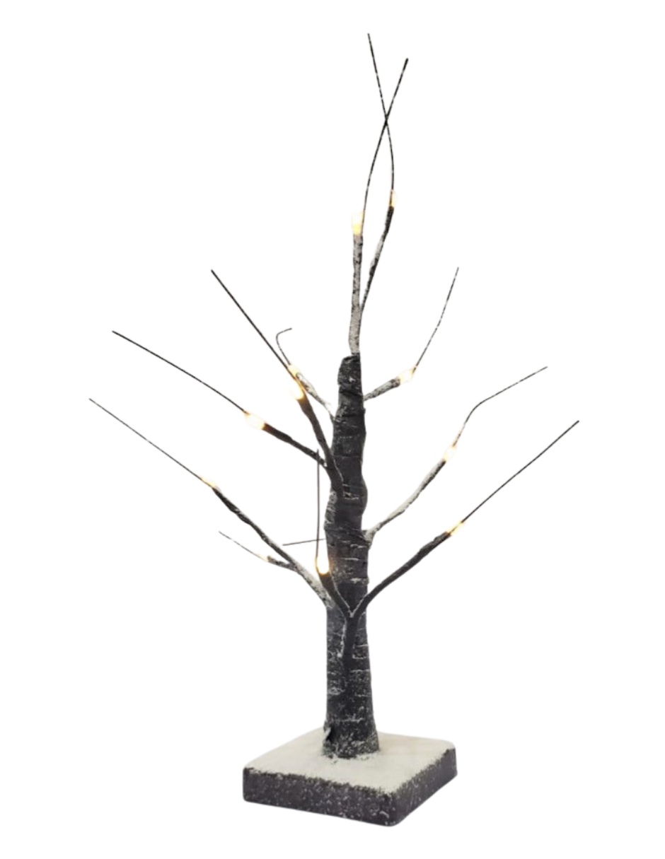 ARBOL LUZ LED RAMAS NEVADO 45CM 12LED