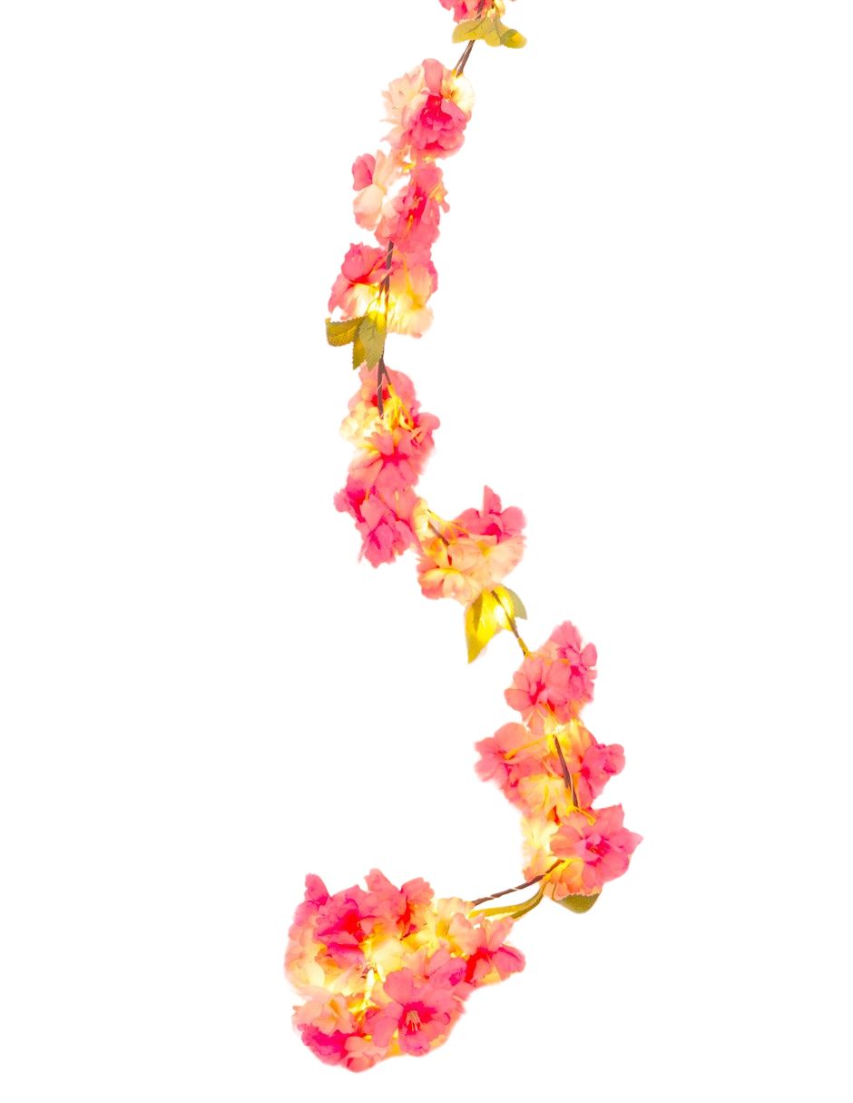 4 GUIRNALDAS FLOR CEREZO FIUSHA 180CM 20LED